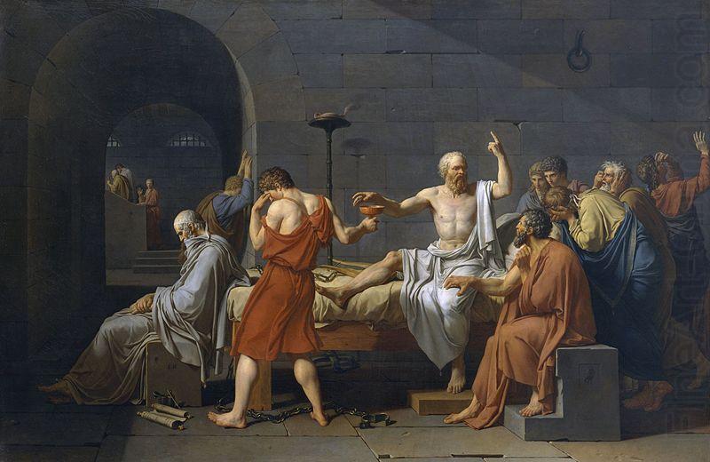 Jacques-Louis David The Death of Socrates china oil painting image